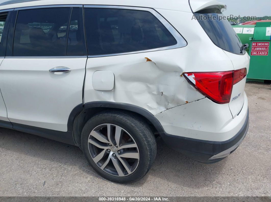 2017 Honda Pilot Touring White vin: 5FNYF5H97HB008885