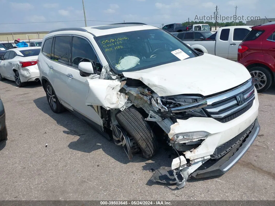 2017 Honda Pilot Touring White vin: 5FNYF5H97HB036489