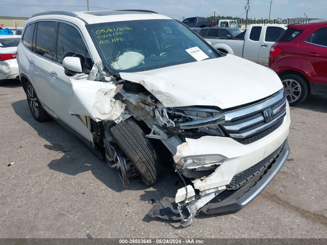 2017 Honda Pilot Touring White vin: 5FNYF5H97HB036489