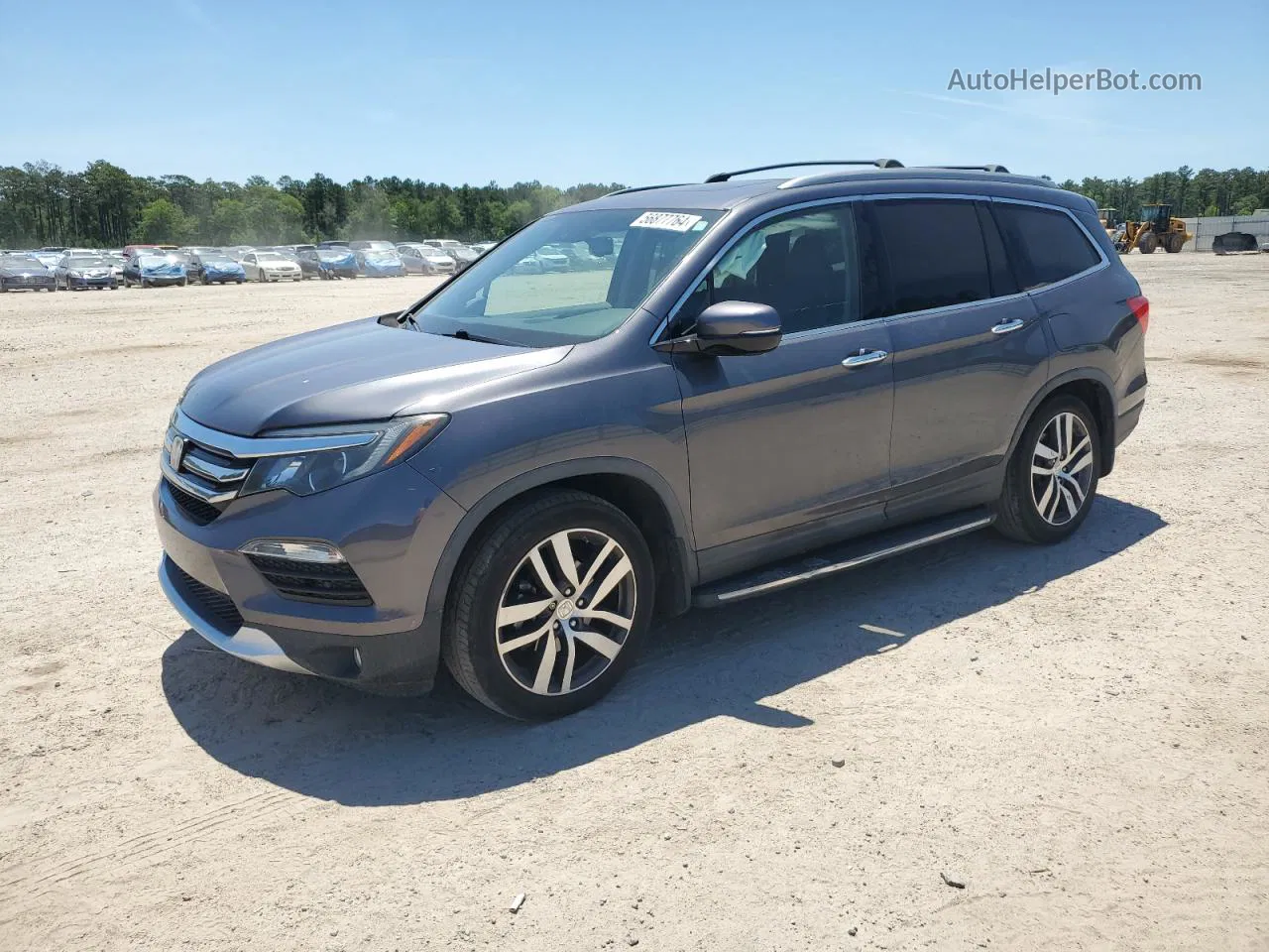 2017 Honda Pilot Touring Серый vin: 5FNYF5H98HB011570