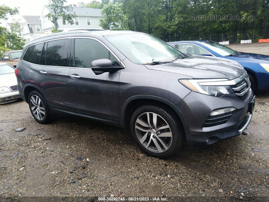 2017 Honda Pilot Touring Gray vin: 5FNYF5H99HB011576