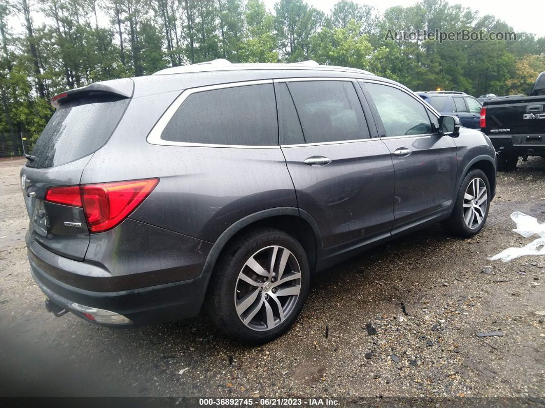 2017 Honda Pilot Touring Серый vin: 5FNYF5H99HB011576