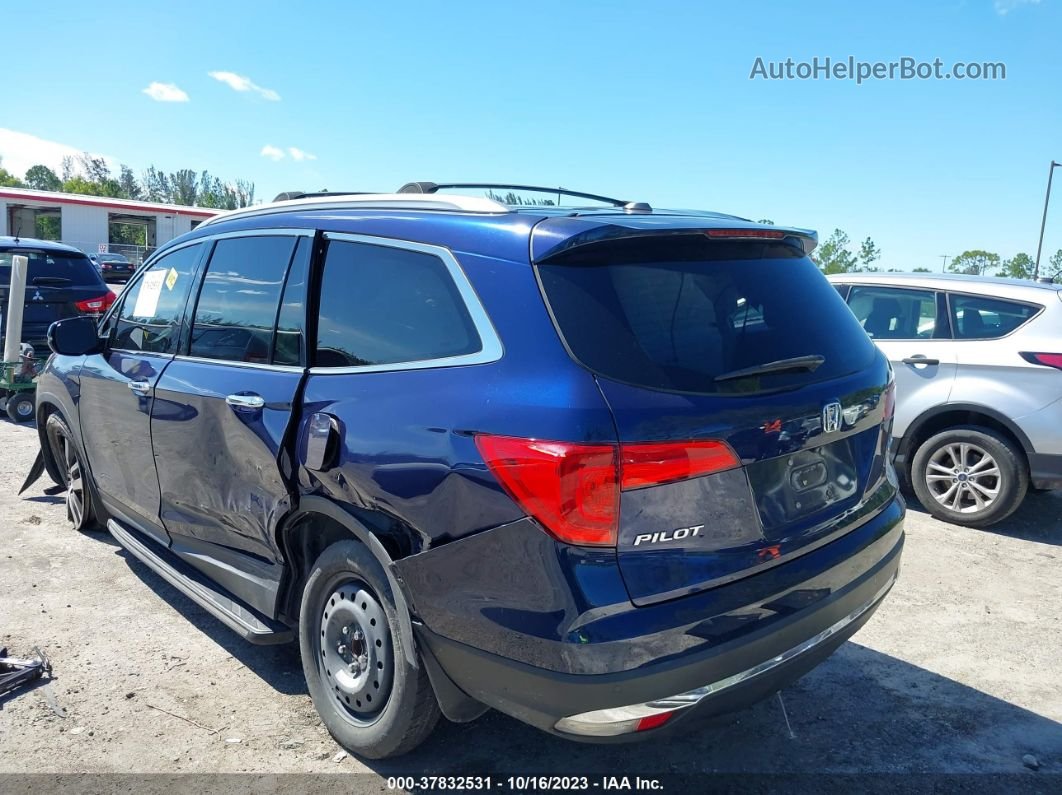 2016 Honda Pilot Touring Синий vin: 5FNYF5H9XGB027607