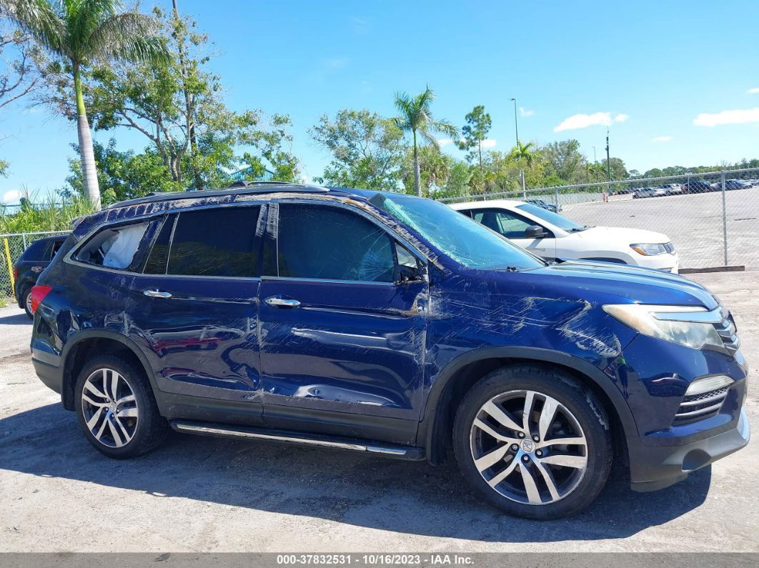 2016 Honda Pilot Touring Blue vin: 5FNYF5H9XGB027607