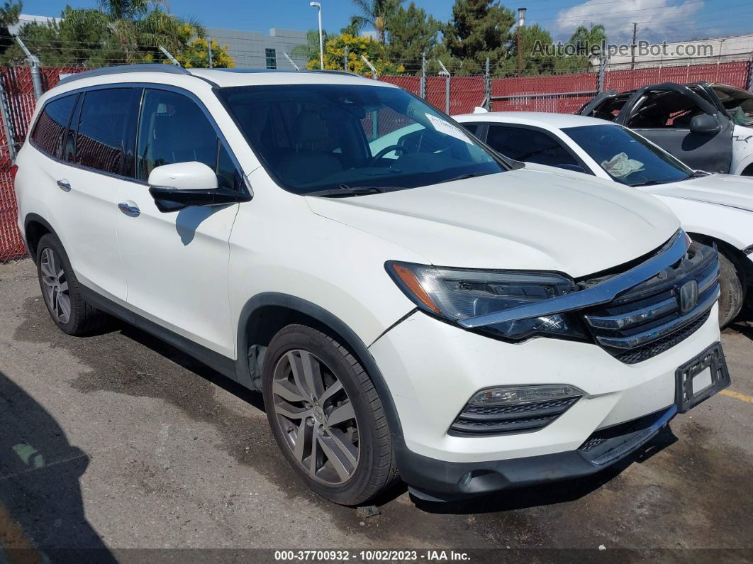 2016 Honda Pilot Touring White vin: 5FNYF5H9XGB041149