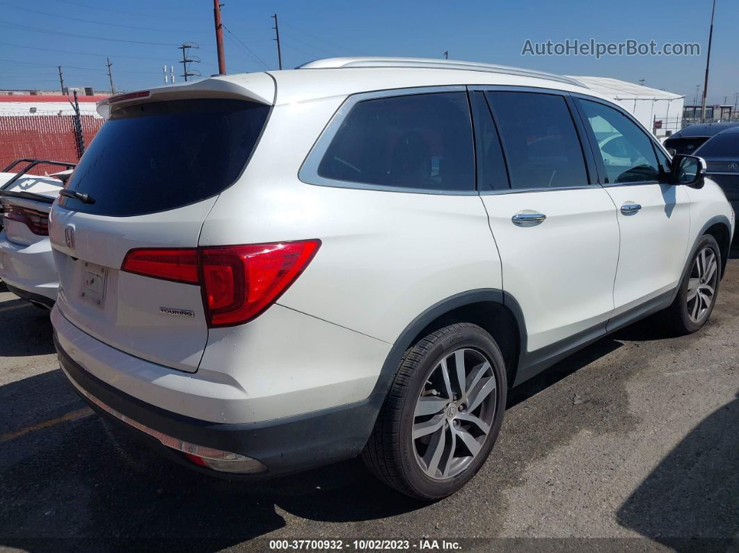 2016 Honda Pilot Touring White vin: 5FNYF5H9XGB041149