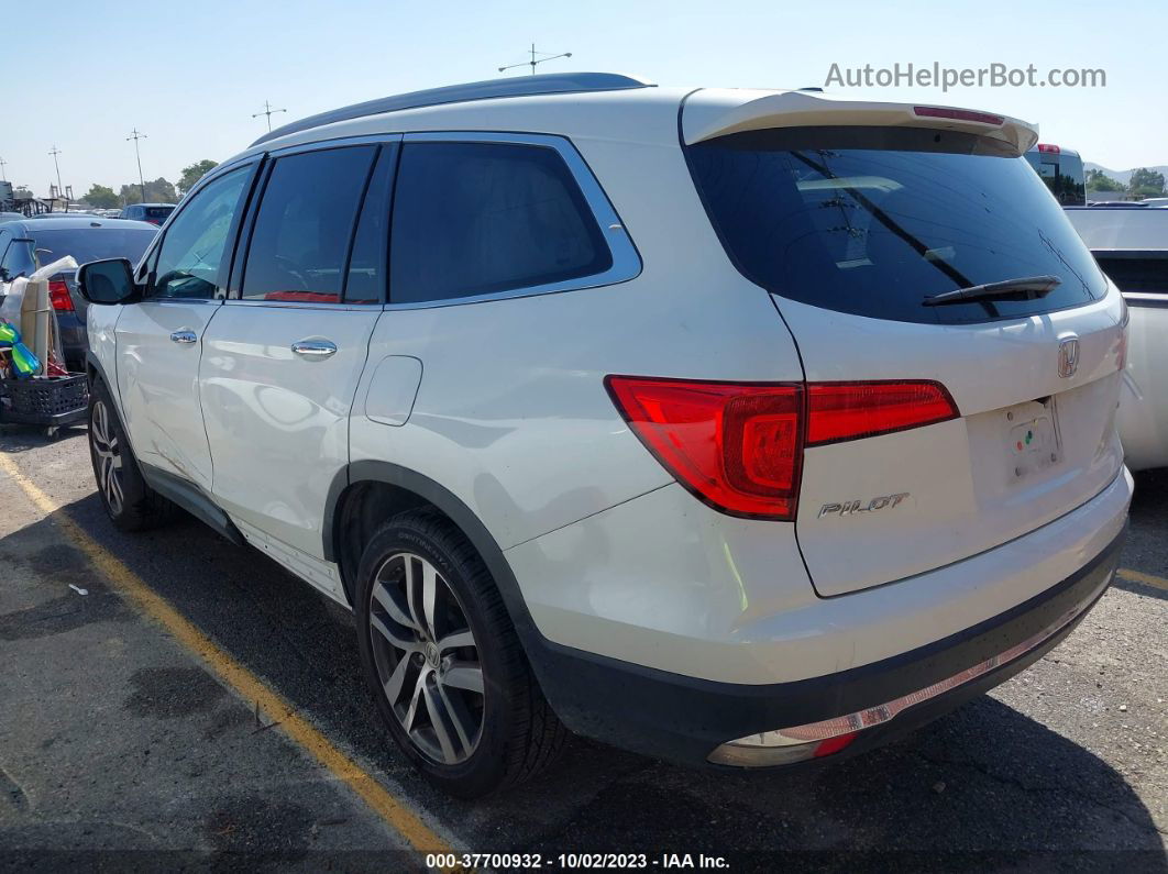 2016 Honda Pilot Touring White vin: 5FNYF5H9XGB041149