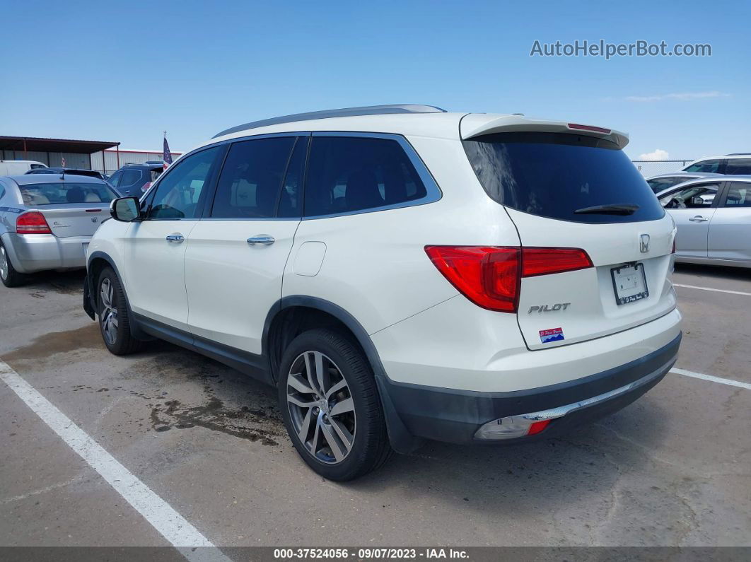 2017 Honda Pilot Touring White vin: 5FNYF5H9XHB018889