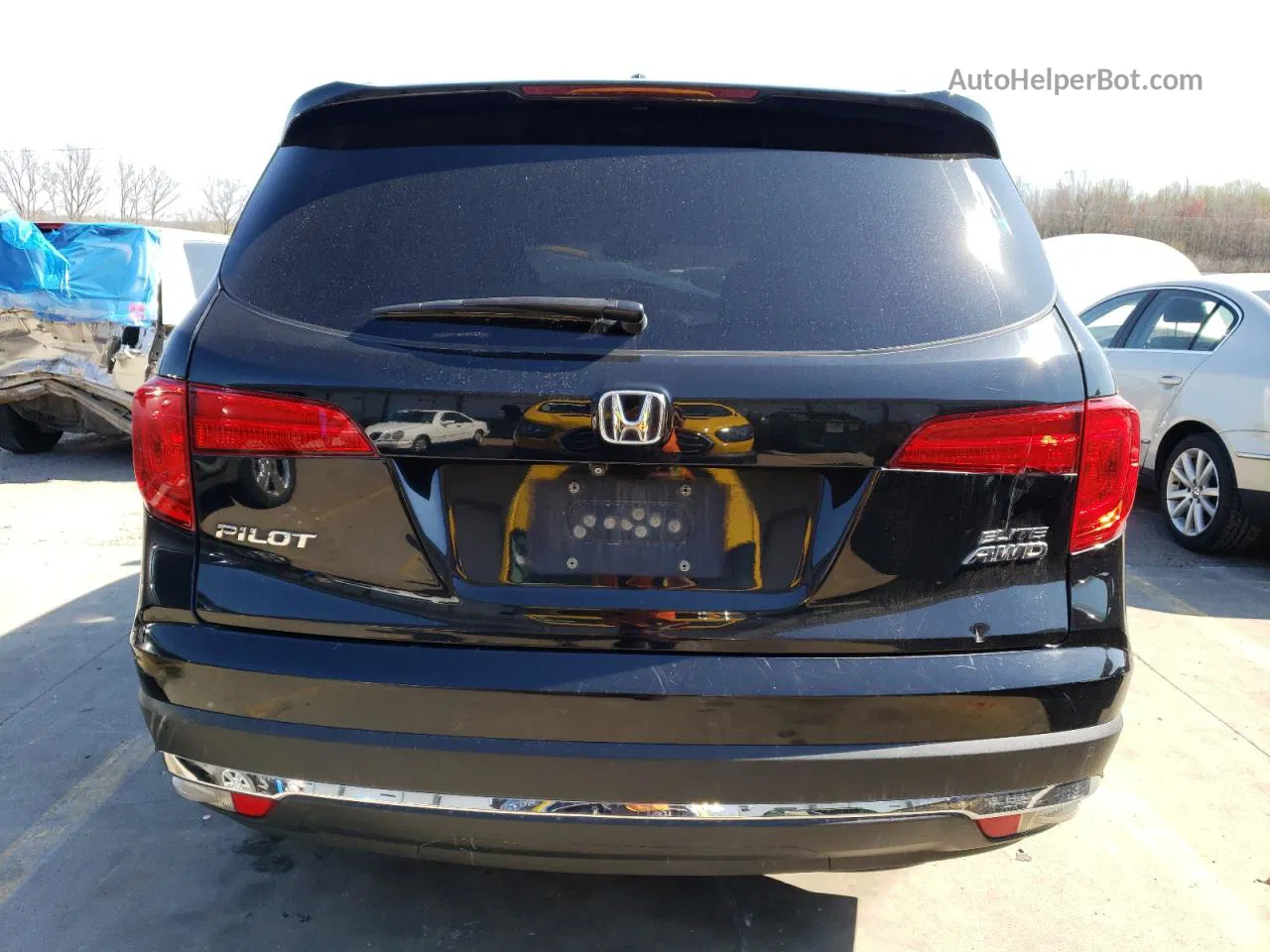 2016 Honda Pilot Elite Черный vin: 5FNYF6H00GB034525