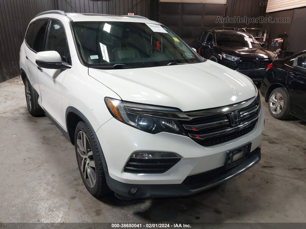 2016 Honda Pilot Elite White vin: 5FNYF6H00GB052863