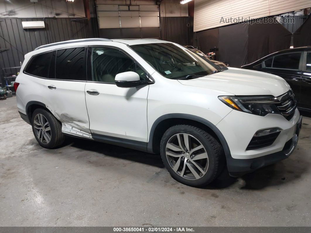 2016 Honda Pilot Elite White vin: 5FNYF6H00GB052863