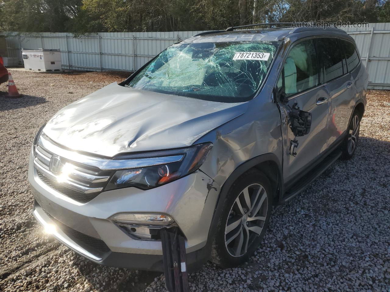 2016 Honda Pilot Elite Silver vin: 5FNYF6H00GB071543