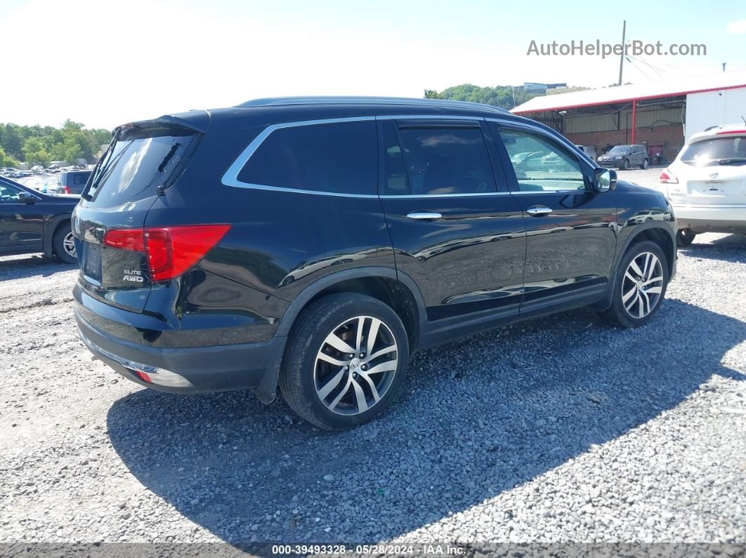 2017 Honda Pilot Elite Черный vin: 5FNYF6H00HB095200