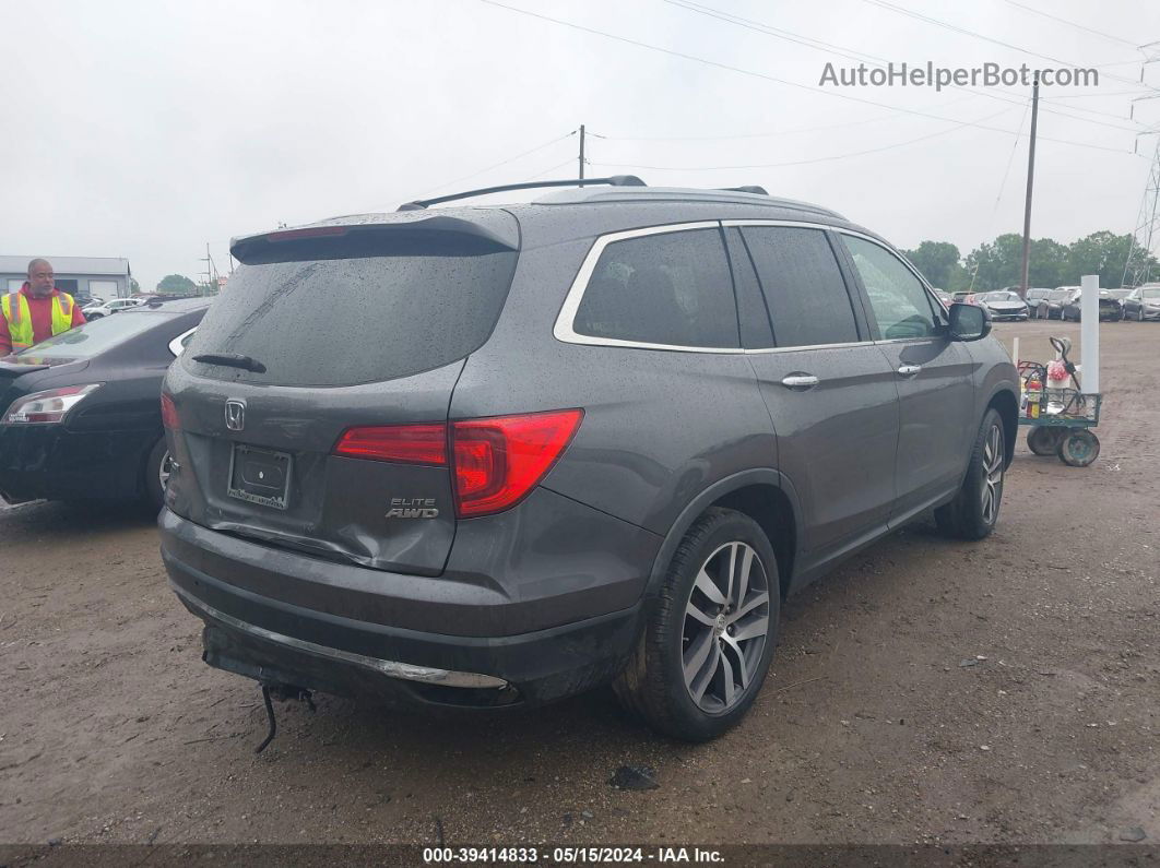 2017 Honda Pilot Elite Gray vin: 5FNYF6H00HB100850