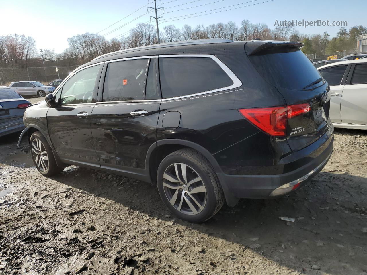 2016 Honda Pilot Elite Черный vin: 5FNYF6H01GB033741