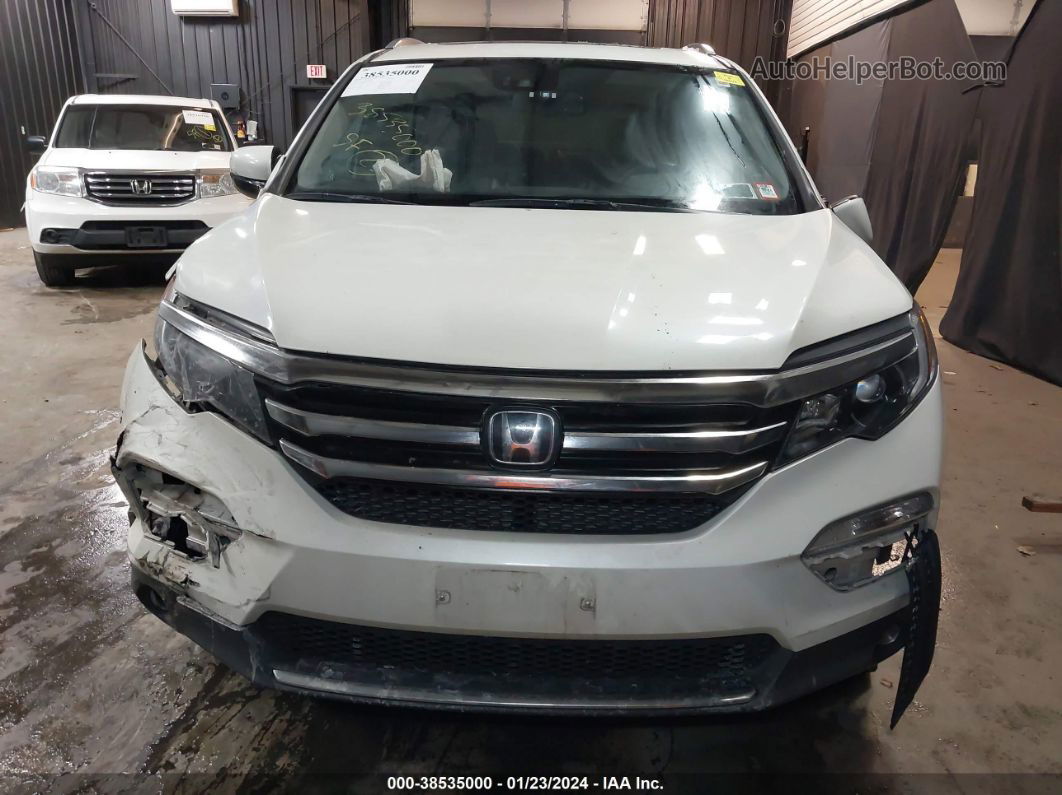 2016 Honda Pilot Elite White vin: 5FNYF6H01GB048627