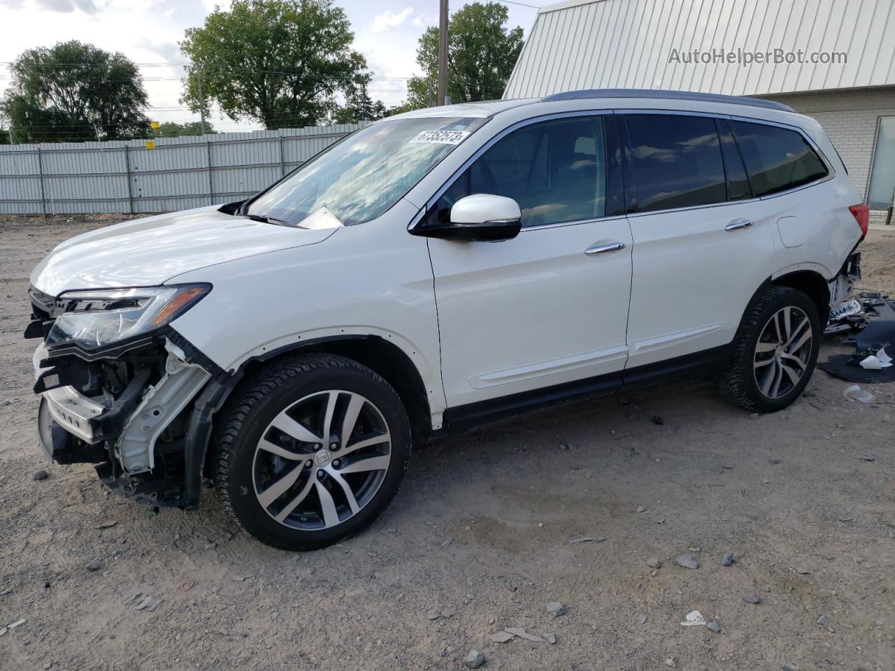 2017 Honda Pilot Elite White vin: 5FNYF6H01HB090846