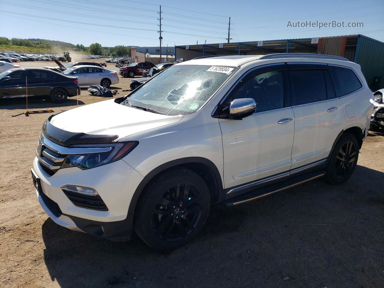 2017 Honda Pilot Elite White vin: 5FNYF6H02HB019591