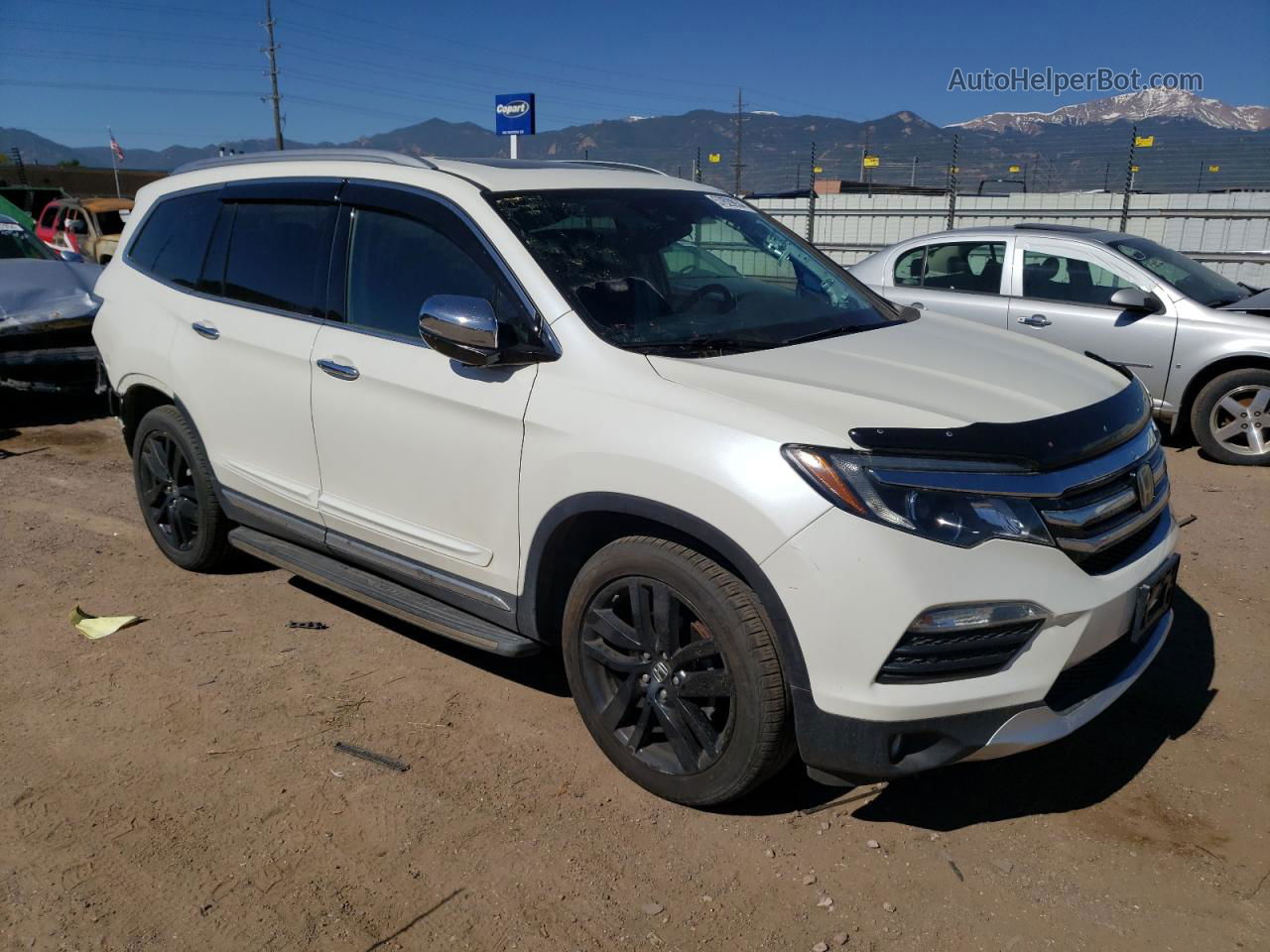 2017 Honda Pilot Elite White vin: 5FNYF6H02HB019591