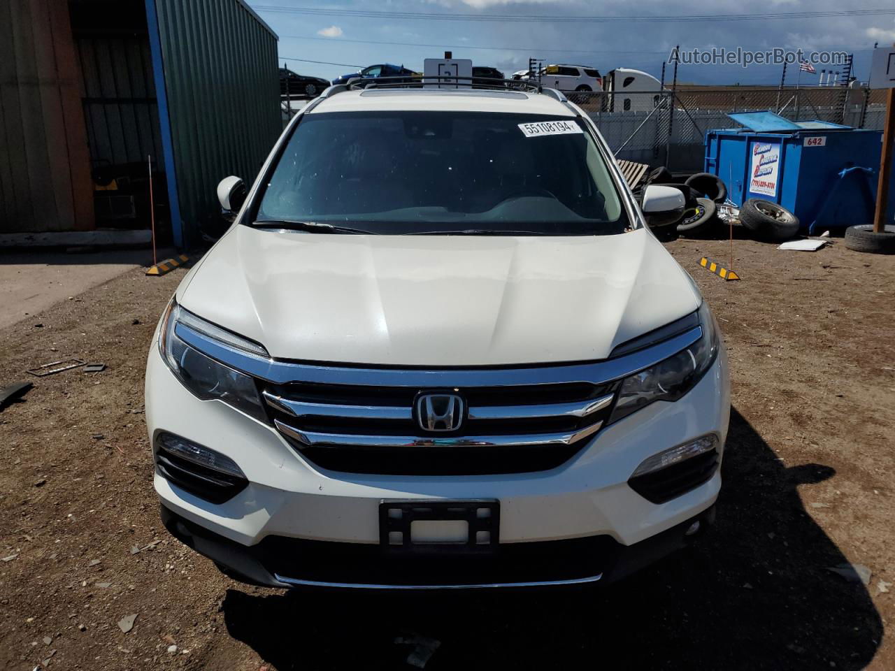 2016 Honda Pilot Elite Белый vin: 5FNYF6H03GB030792