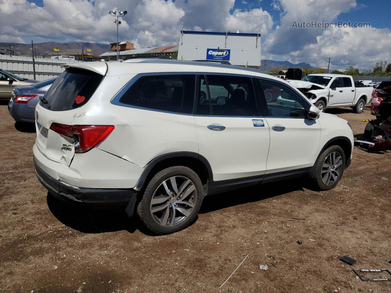 2016 Honda Pilot Elite White vin: 5FNYF6H03GB030792