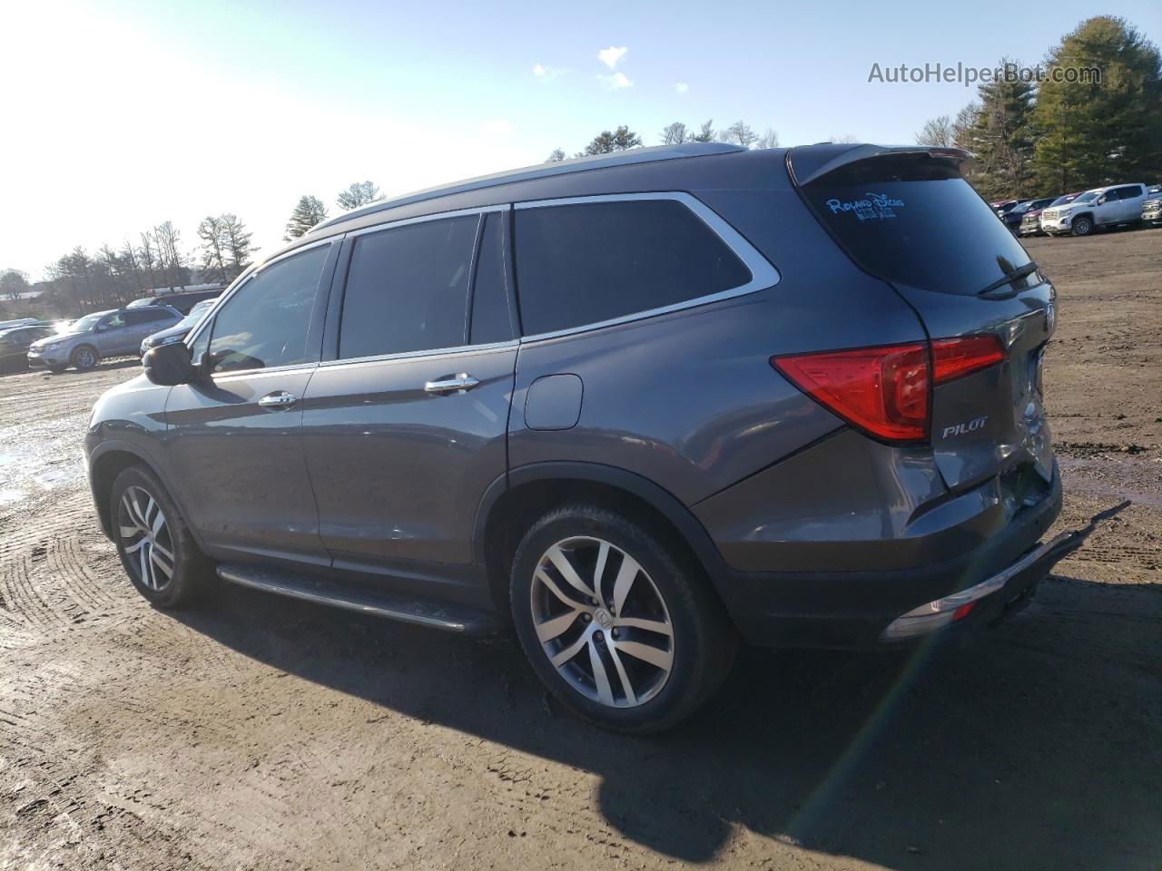 2016 Honda Pilot Elite Серый vin: 5FNYF6H03GB121299