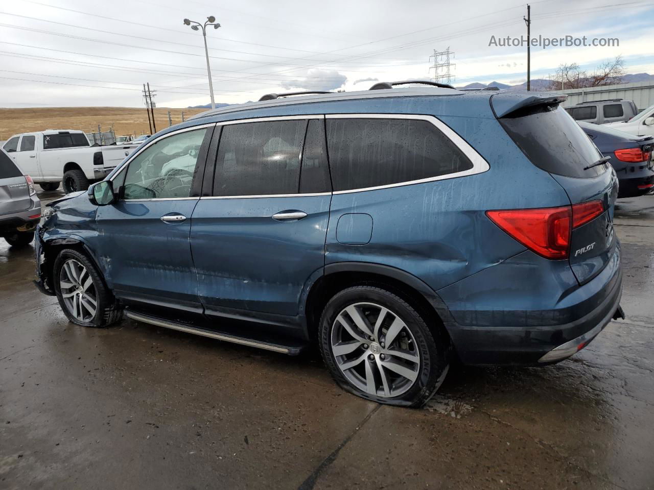 2017 Honda Pilot Elite Blue vin: 5FNYF6H03HB015758