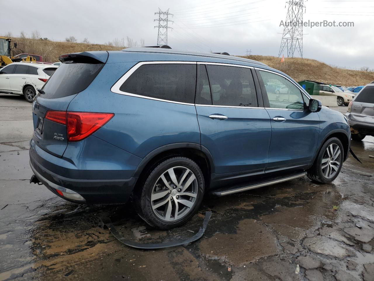 2017 Honda Pilot Elite Blue vin: 5FNYF6H03HB015758