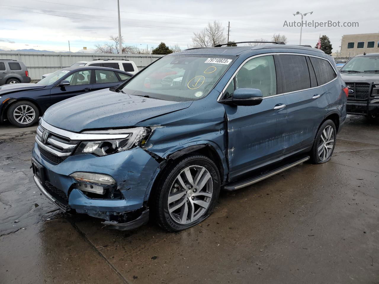 2017 Honda Pilot Elite Blue vin: 5FNYF6H03HB015758