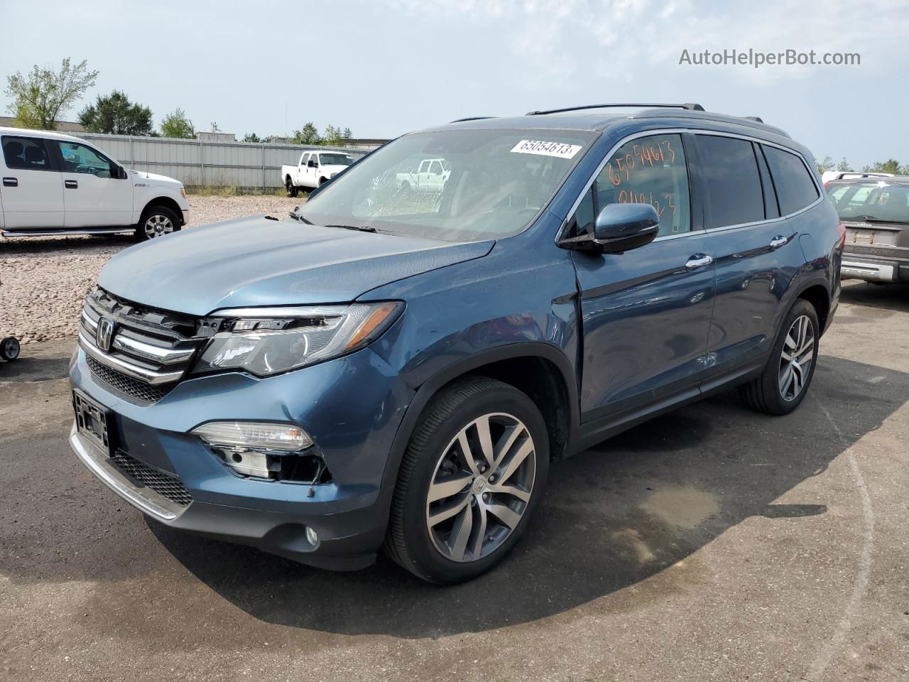 2017 Honda Pilot Elite Blue vin: 5FNYF6H03HB079878