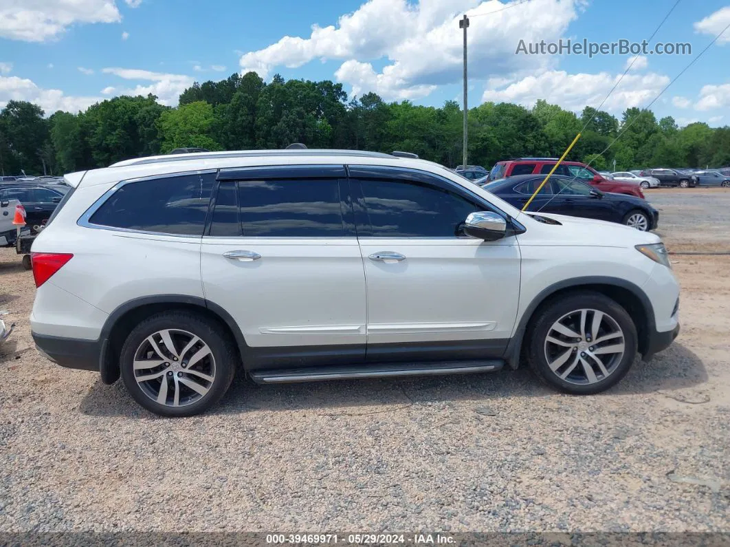 2016 Honda Pilot Elite Белый vin: 5FNYF6H04GB055460