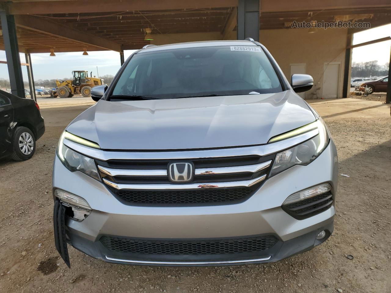 2016 Honda Pilot Elite Серебряный vin: 5FNYF6H04GB065616