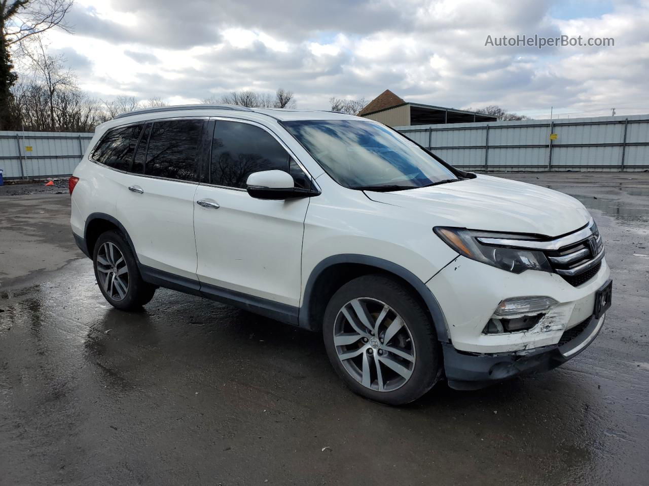 2016 Honda Pilot Elite Белый vin: 5FNYF6H04GB109193