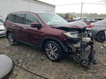 2016 Honda Pilot Elite Burgundy vin: 5FNYF6H04GB118153