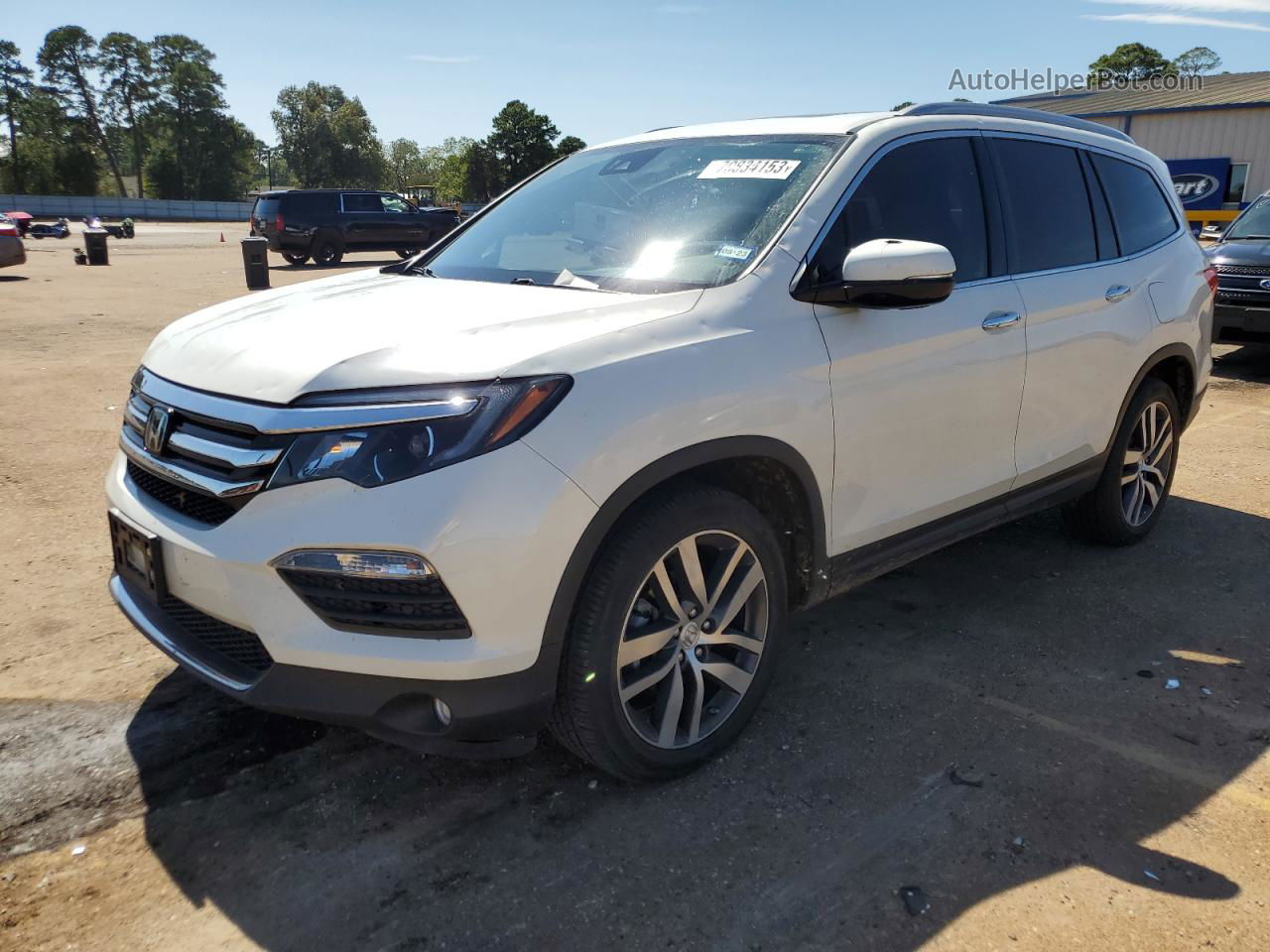 2017 Honda Pilot Elite Белый vin: 5FNYF6H04HB056917