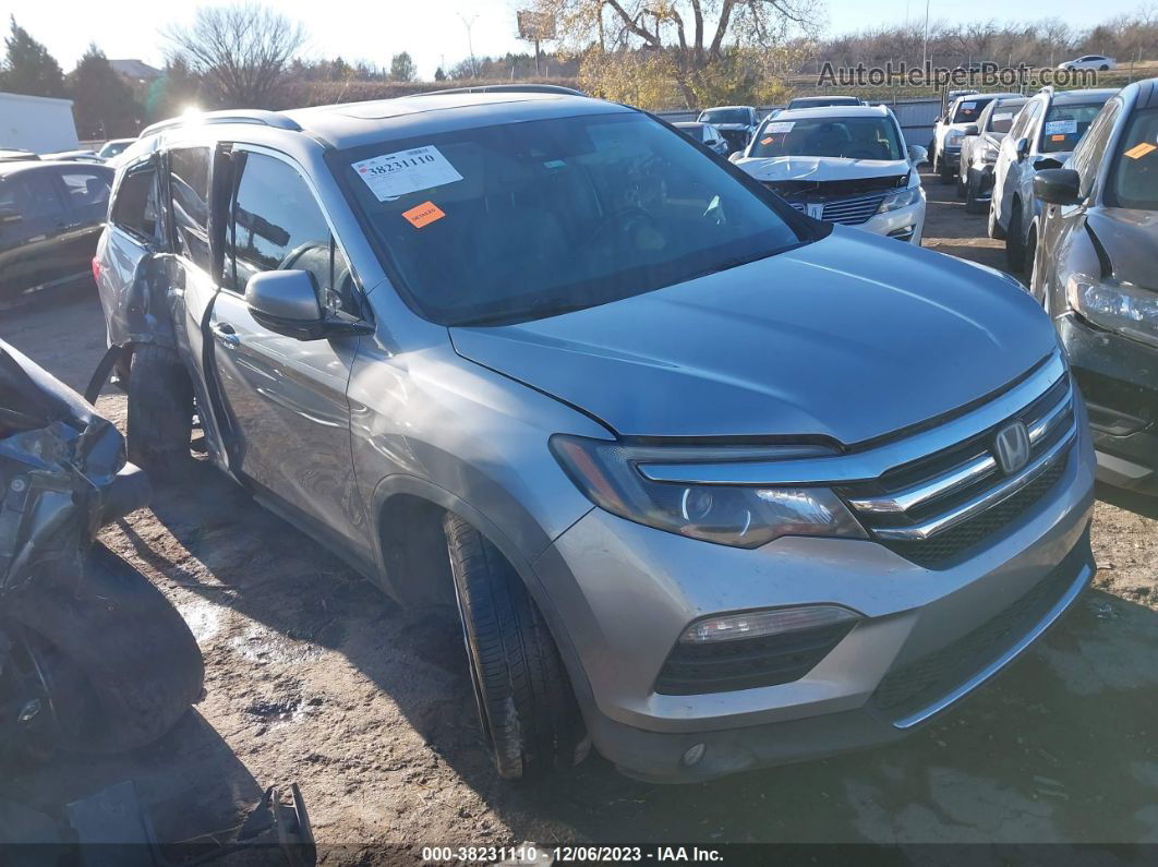 2016 Honda Pilot Elite Серебряный vin: 5FNYF6H05GB050624