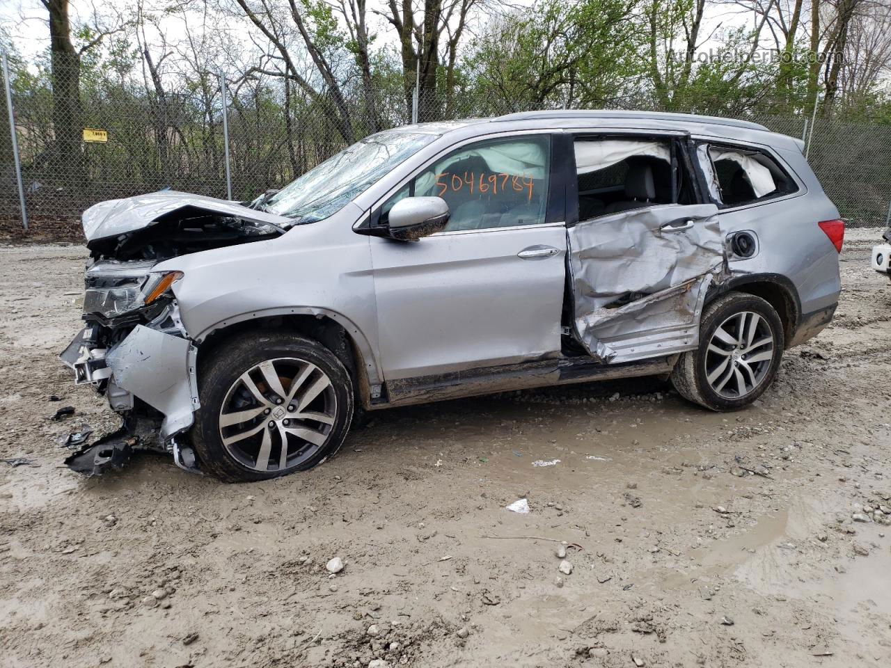 2016 Honda Pilot Elite Silver vin: 5FNYF6H05GB122969