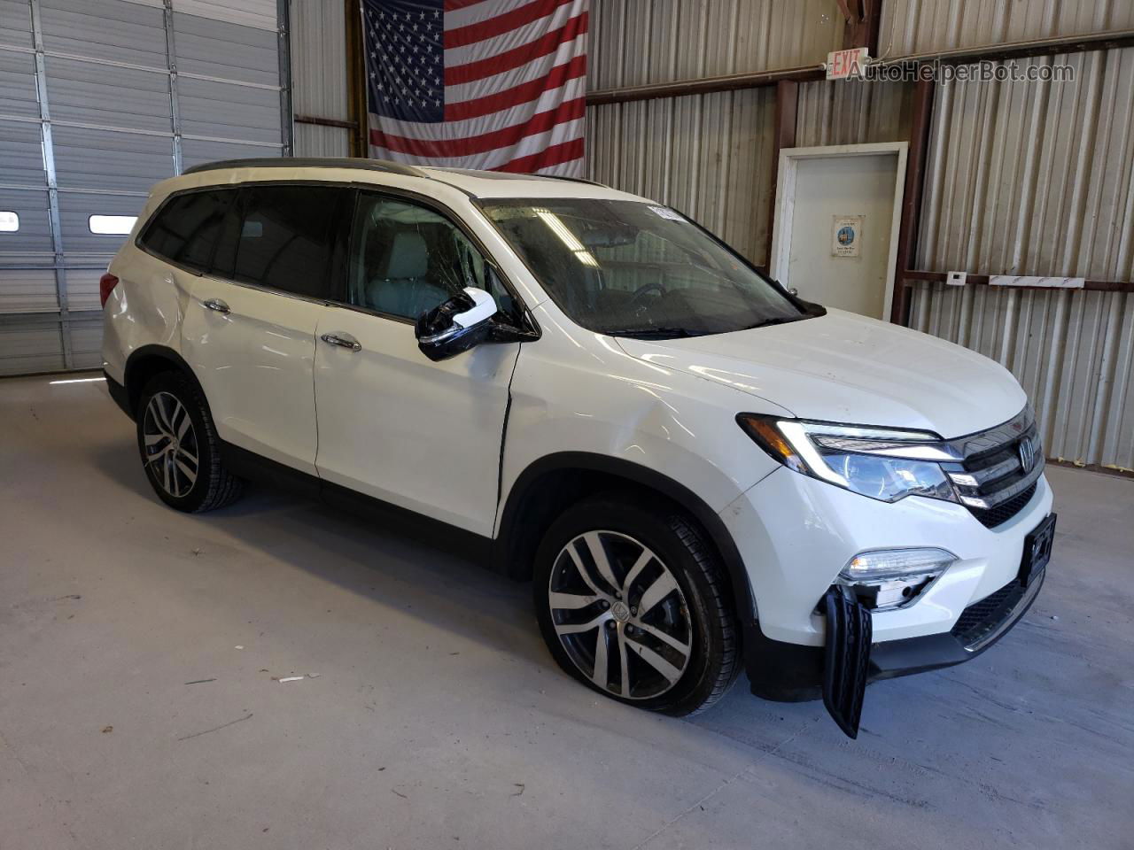 2017 Honda Pilot Elite White vin: 5FNYF6H05HB002364