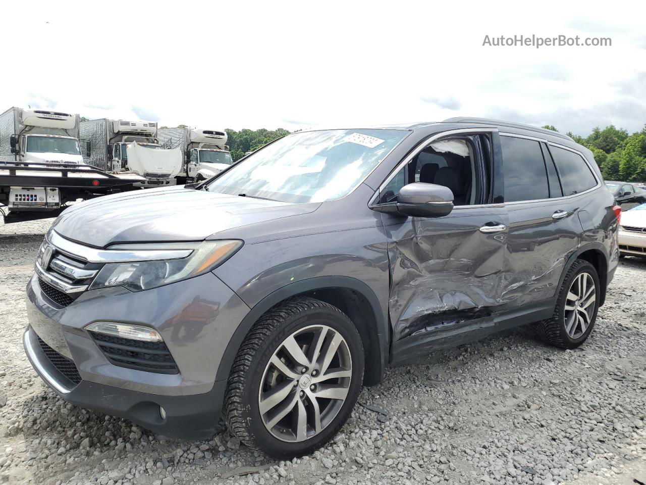 2017 Honda Pilot Elite Gray vin: 5FNYF6H05HB059924