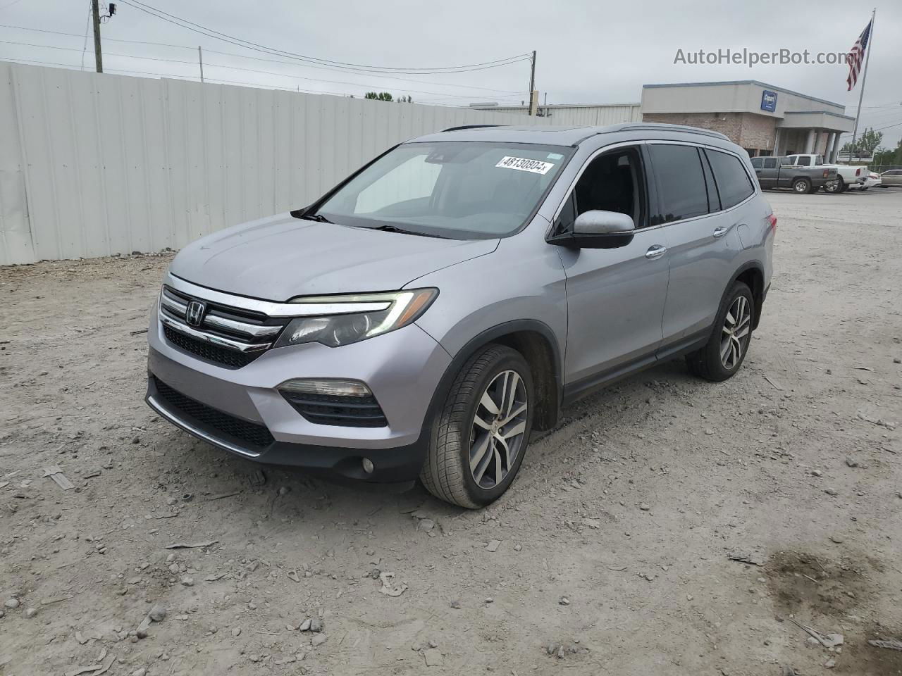 2016 Honda Pilot Elite Silver vin: 5FNYF6H06GB098021