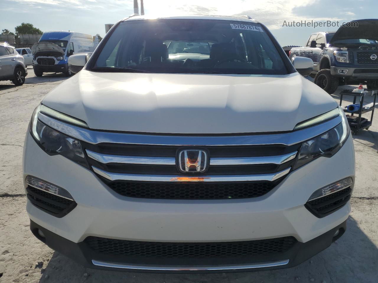 2017 Honda Pilot Elite White vin: 5FNYF6H07HB085179