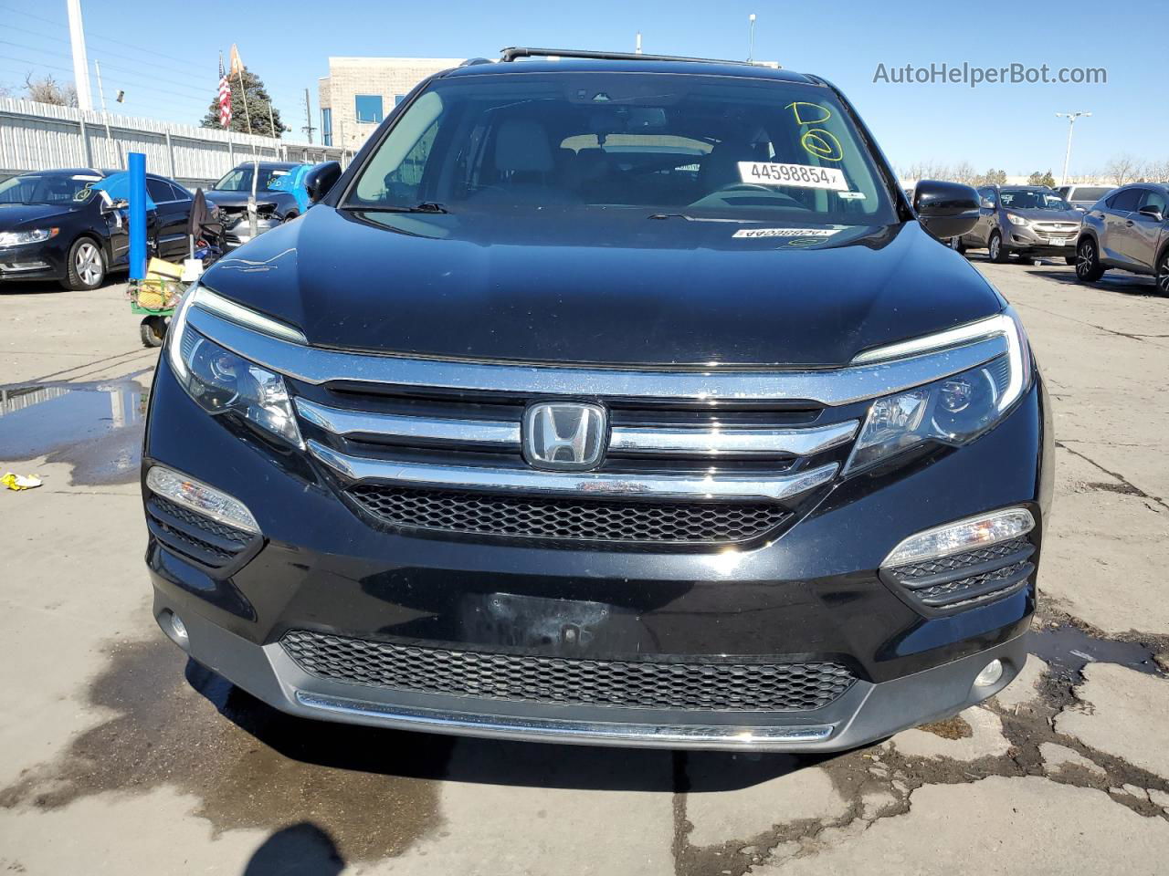 2017 Honda Pilot Elite Черный vin: 5FNYF6H07HB088311