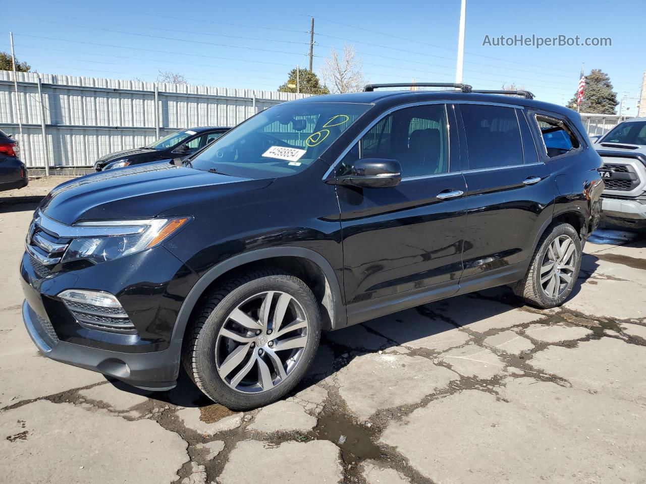 2017 Honda Pilot Elite Черный vin: 5FNYF6H07HB088311