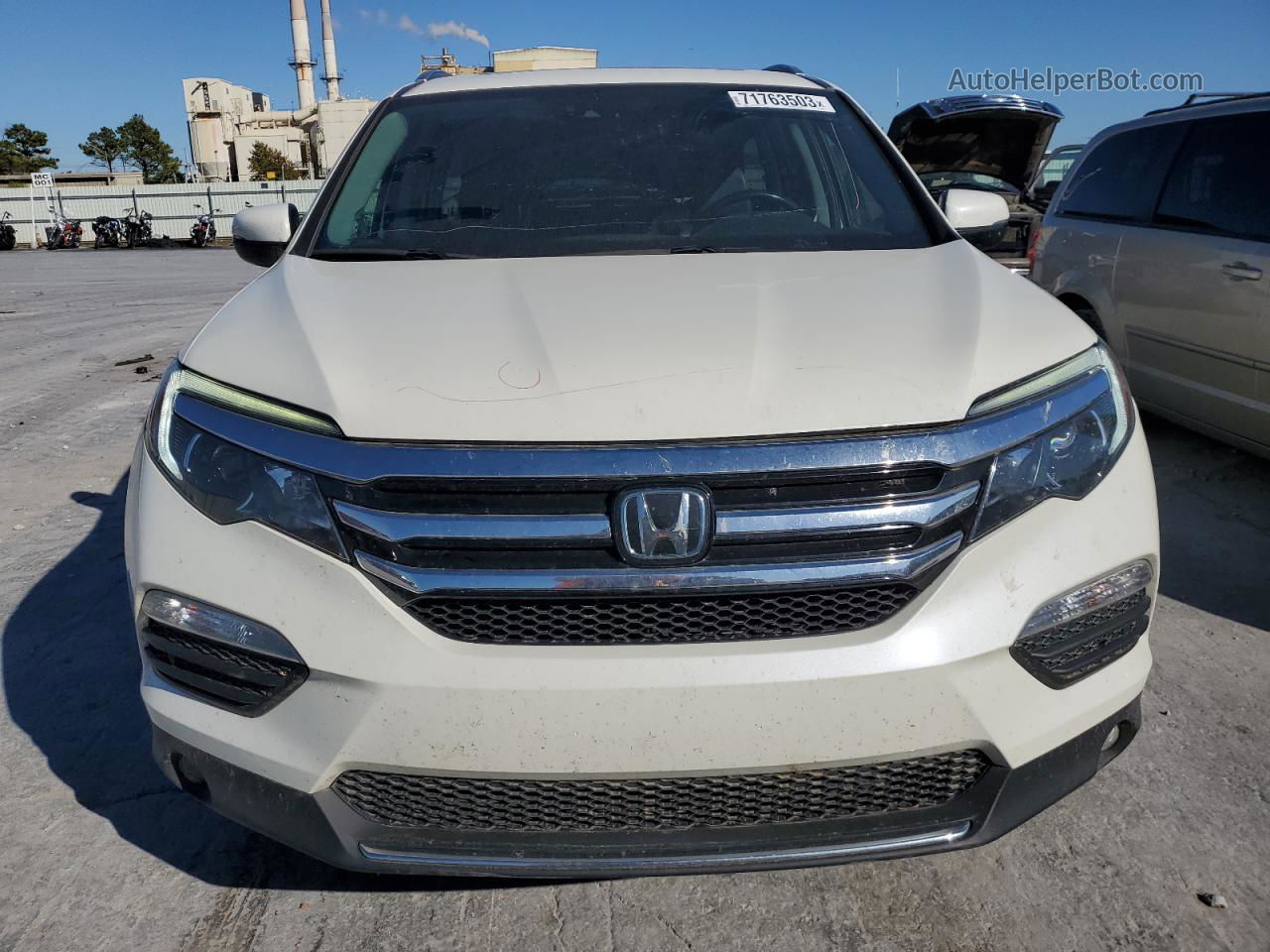 2017 Honda Pilot Elite White vin: 5FNYF6H08HB098846