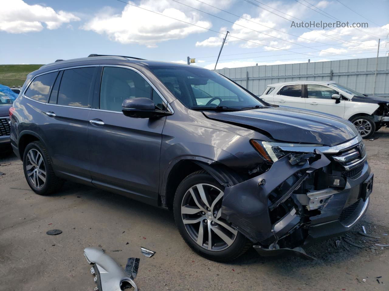 2017 Honda Pilot Elite Gray vin: 5FNYF6H09HB081733