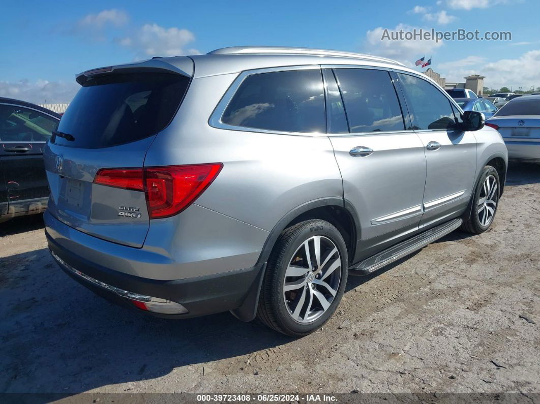 2017 Honda Pilot Elite Silver vin: 5FNYF6H0XHB073785