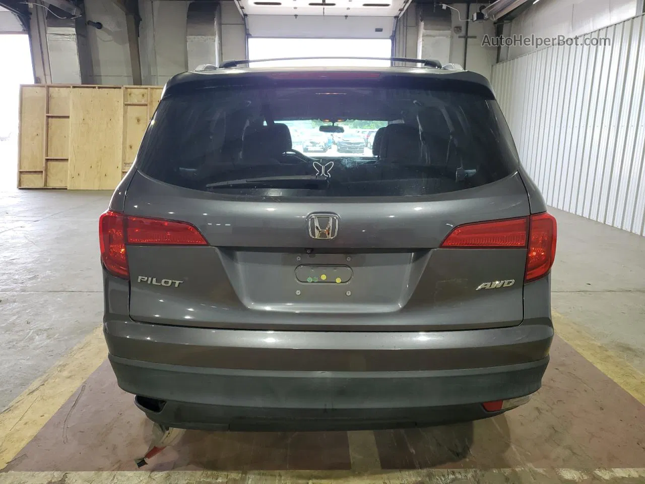 2016 Honda Pilot Lx Угольный vin: 5FNYF6H12GB091432