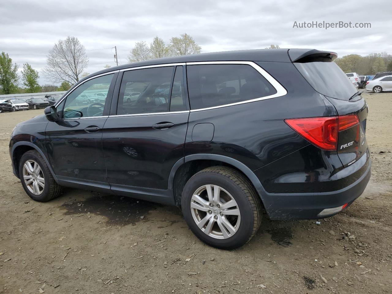 2016 Honda Pilot Lx Black vin: 5FNYF6H14GB023388