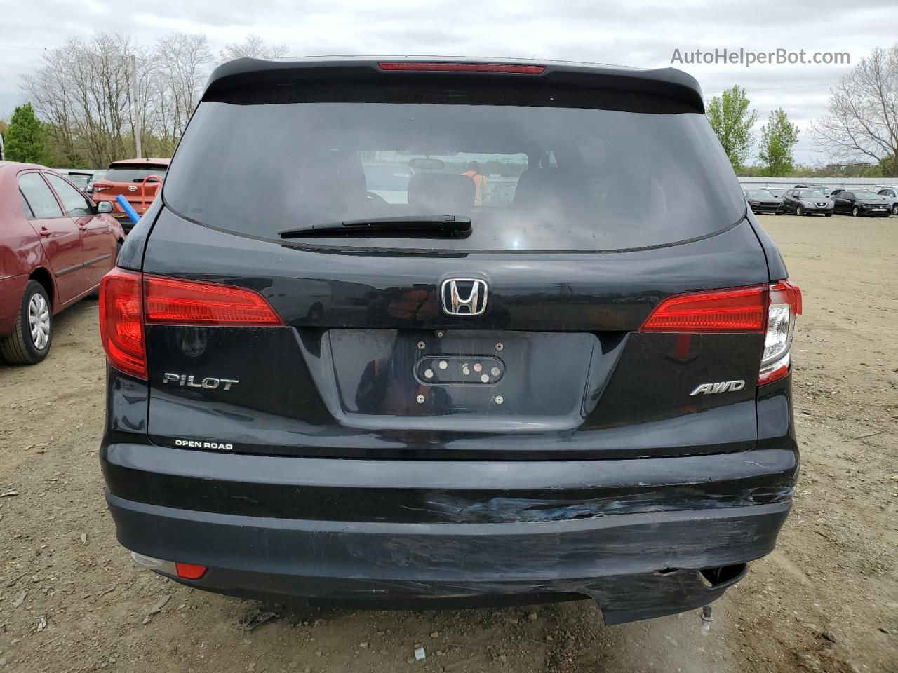 2016 Honda Pilot Lx Черный vin: 5FNYF6H14GB023388