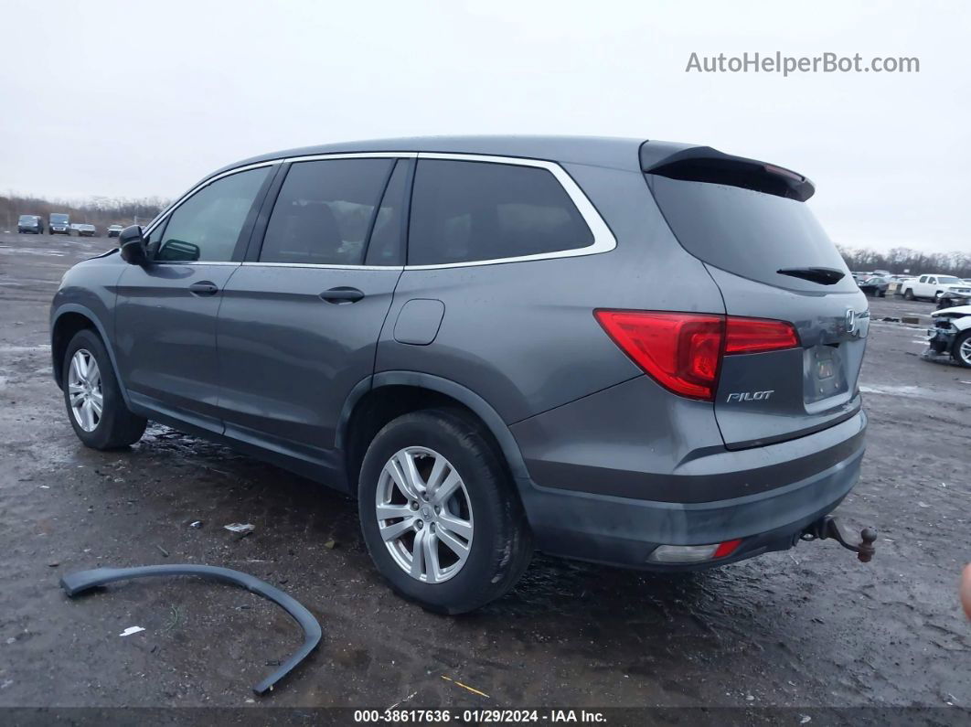 2016 Honda Pilot Lx Серый vin: 5FNYF6H14GB045732